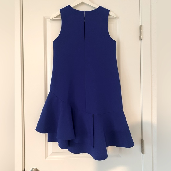 MOVING SALE | Women’s H&M Royal Blue Asymmetrical Cocktail Party Dress, Size 8 - Picture 3 of 3